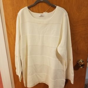 Cream Color Charter Club 2X Sweater